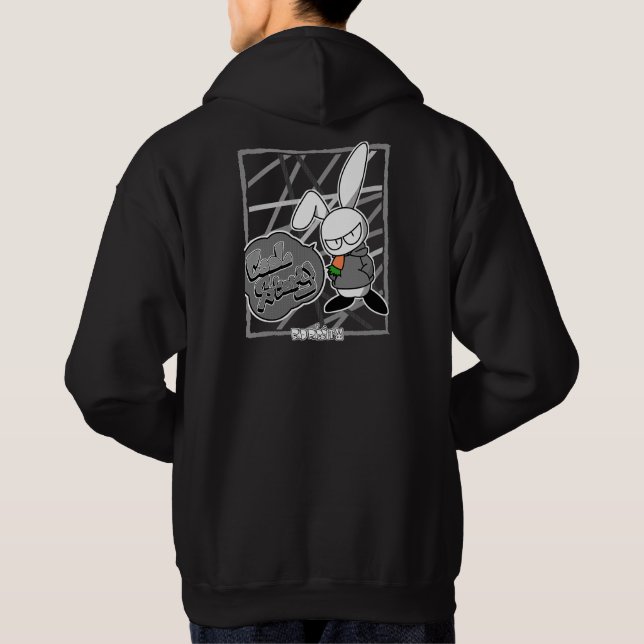 BAD RABBIT SERIES – Deadpan Bunny Attitude Tees Hoodie (Baksida)