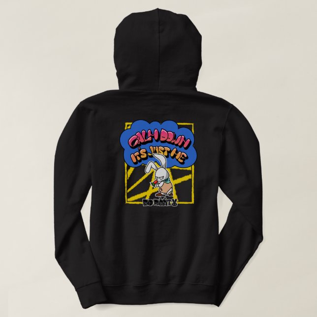BAD RABBIT SERIES – Deadpan Bunny Attitude Tees Hoodie (Design baksida)