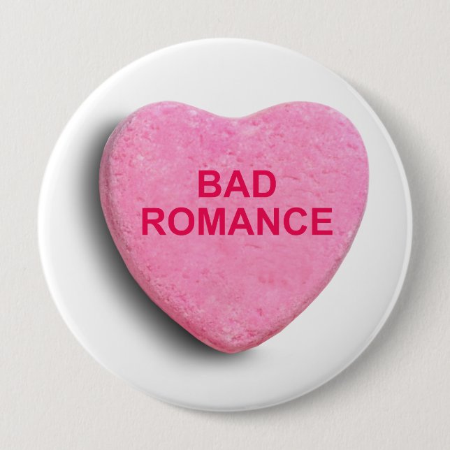 BAD ROMANTIK CANDY HEART KNAPP (Framsida)