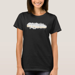 Bad Säckingen Tyskland City Skyline Silhouette Out T Shirt