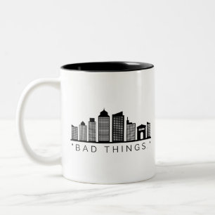 Bad Sak Happen i Philadelphia: Skyline Två-Tonad Mugg
