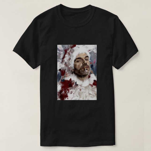 Bad Santa Classic T Shirt (Design framsida)