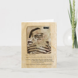 Bad Santa Joke Julhälsningar Kort