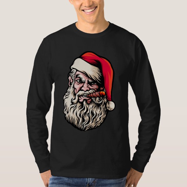 Bad Santa Julafton Jumper Sweater jul Funny T Shirt (Framsida)