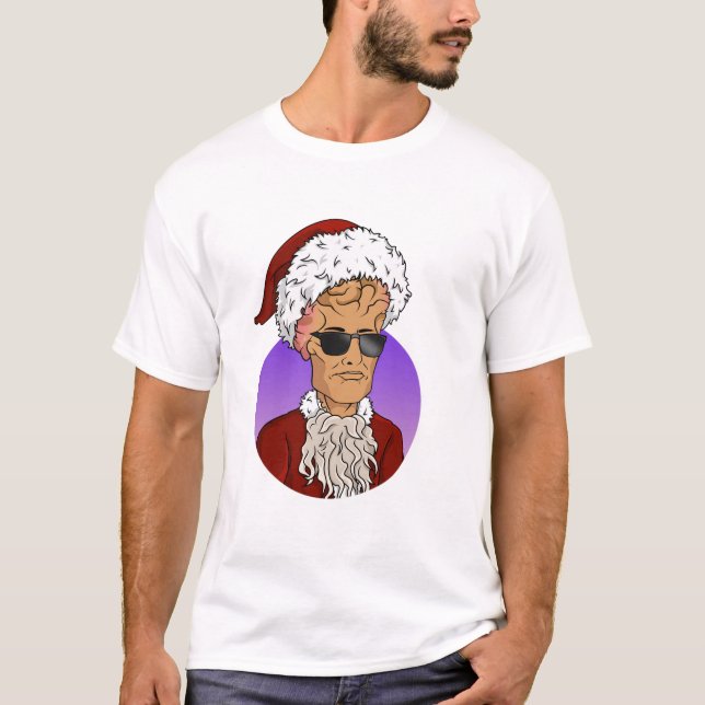 Bad Santa NO SMOKING T Shirt (Framsida)