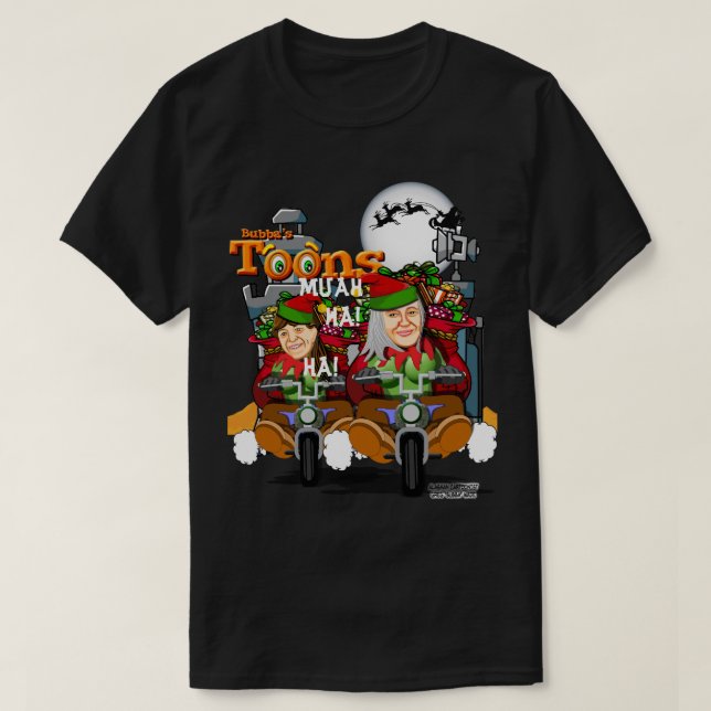 Bad Santa's Merry Elves T-Shirt (Design framsida)
