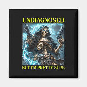 Bad Skeleton Odiagnostiserad autism Brainrot Magnet