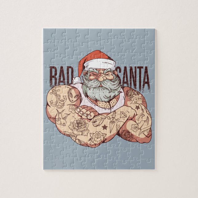 Bad Tattoo Santa Pussel (Vertikal)
