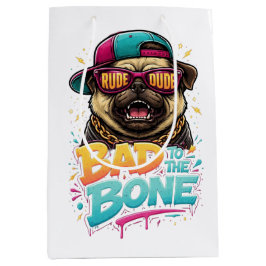 Bad to the Bone Pug — Rude Dude Streetwear Design