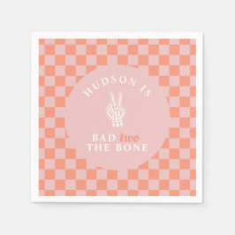 Bad TWO The Bone Pink Second Birthday Pappersservett