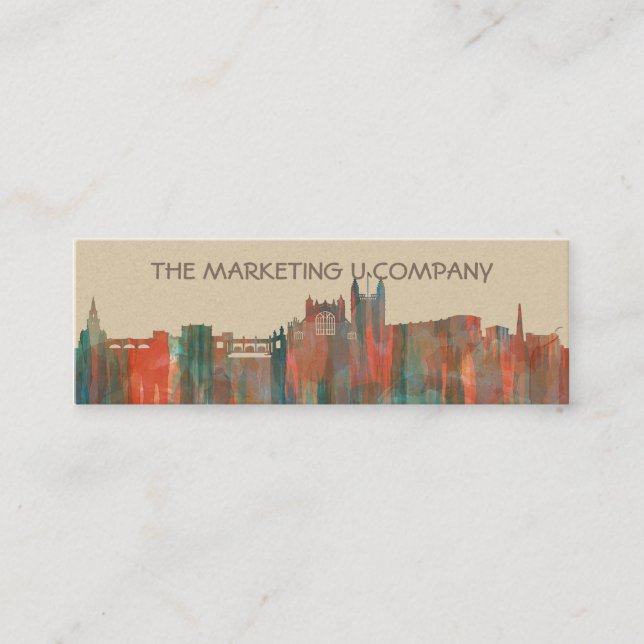 BAD UK-HORISONT MINI VISITKORT (Framsida)