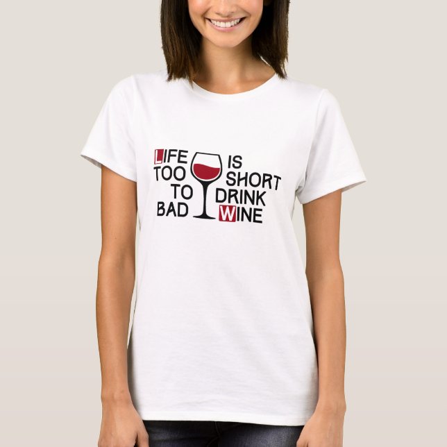 Bad vin t shirt (Framsida)
