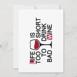 Bad wine inbjudningar