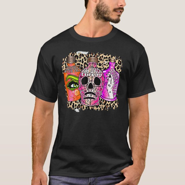 Bad Witch Energy Leopard T Shirt (Framsida)