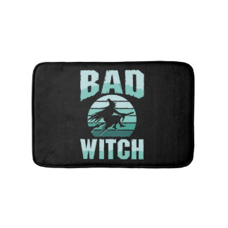 Bad Witch Funny Halloween Badrumsmatta