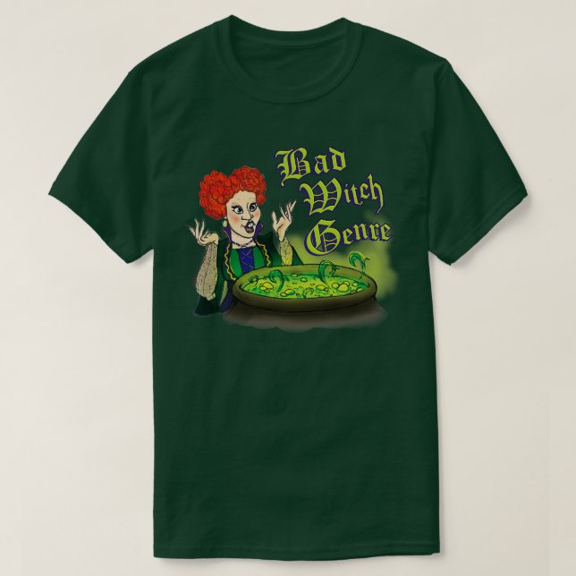 Bad Witch Genre T Shirt (Design framsida)