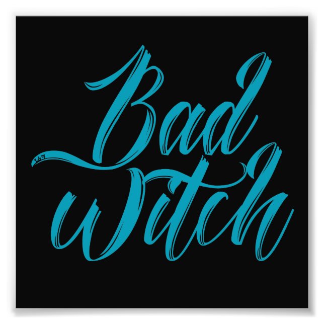 BAD WITCH konstig halloween Fototryck (Framsidan)