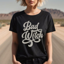 Bad Witch Retro Stil Anpassningsbar T-Shirt