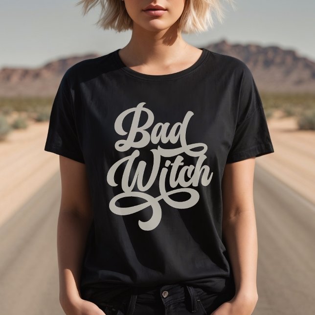 Bad Witch Retro Stil Anpassningsbar T-Shirt (Skapare uppladdad)