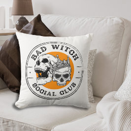 Bad Witch Social Klubb - Halloween Dekorativ kudde