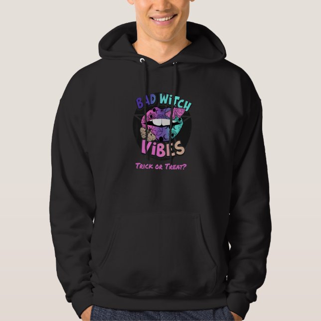 Bad Witch Vibes Hoodie (Framsida)