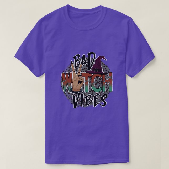 Bad Witch Vibes T Shirt (Design framsida)