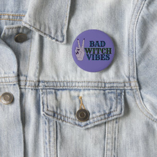 Bad Witch Vibes Witchy Händer Knapp
