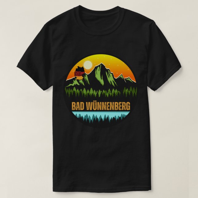 Bad Wünnenberg, Tyskland T Shirt (Design framsida)