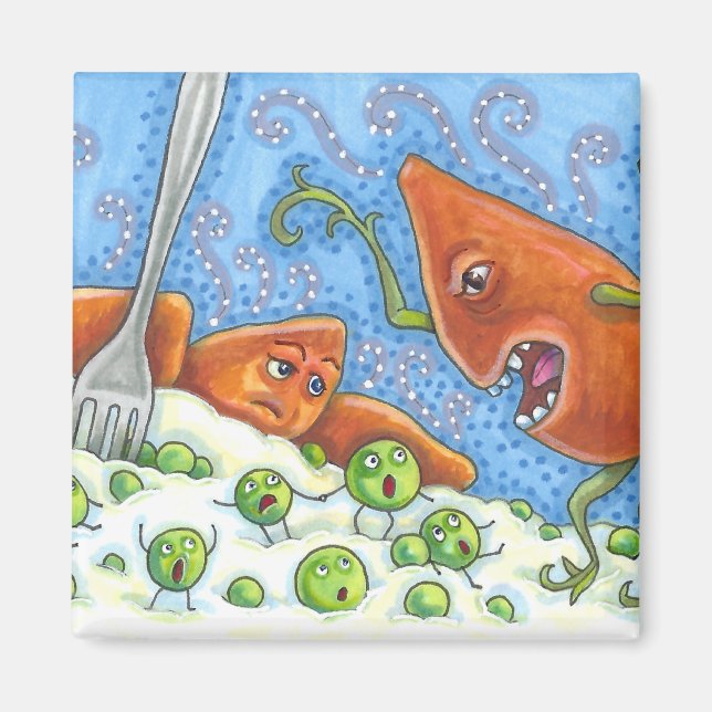 BAD YAM YELLLING VID PEAS, FÄRDIG THANKSGIVING MEA MAGNET (Framsidan)