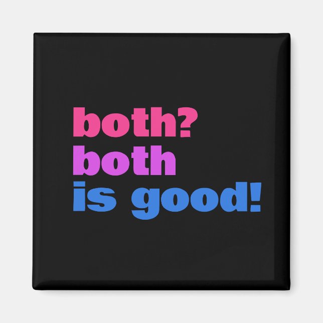 Båda är bra! magnet (Framsidan)