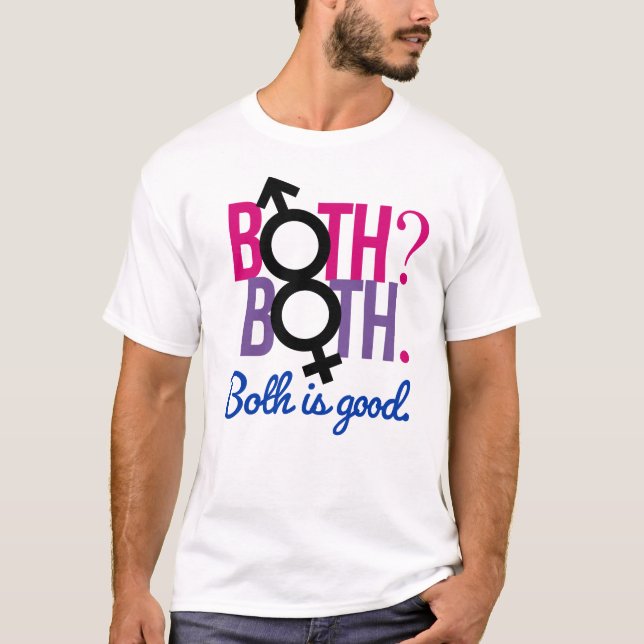 Båda. Båda? Båda är bra T Shirt (Framsida)