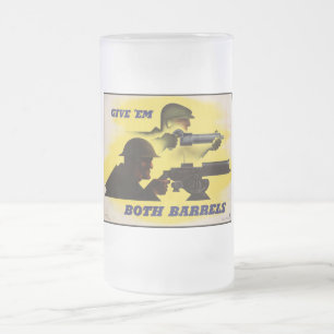 Båda Barrelerna, militären och industrin, Krig-ans Frostat Ölglas