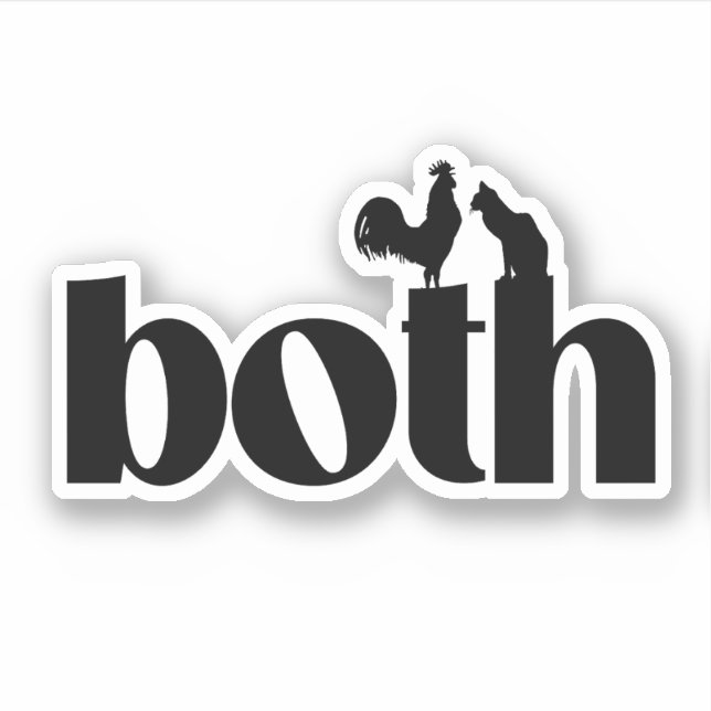 Båda Bisexual Klistermärken (Framsida)