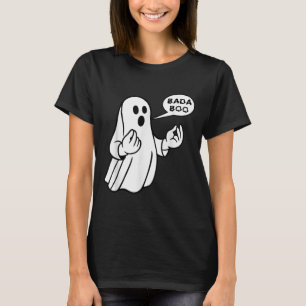 Bada Boo italiensk spök rolig Halloween T-shirt_1. T Shirt