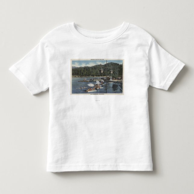 Bada flöten, simmare i Cove T-shirt (Framsida)