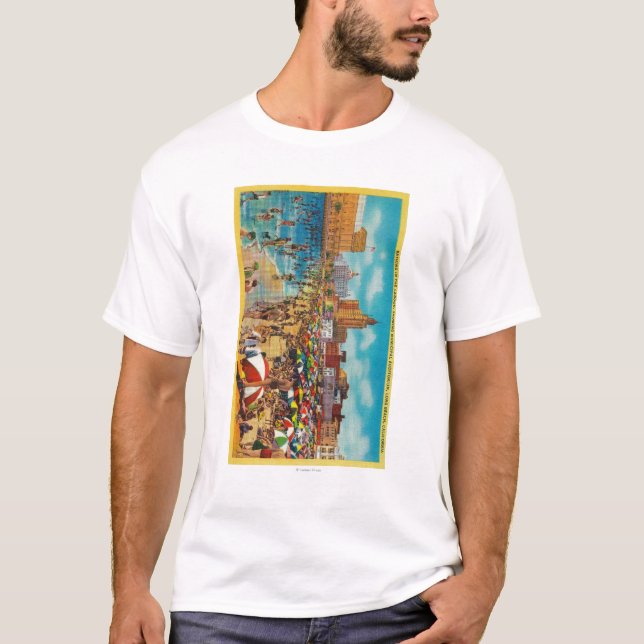Bada i lagunen, Long Beach Tee Shirt (Framsida)