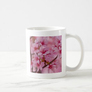 Bada i Rosa japanska Cherry-Blommar Kaffemugg