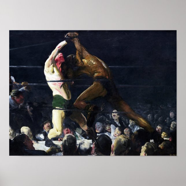 Båda ledamöterna i Klubben av George Bellows Poster (Framsidan)