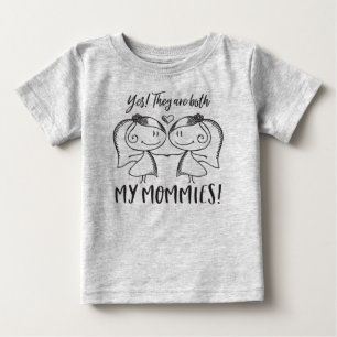 Båda mina Mommies Tee Shirt