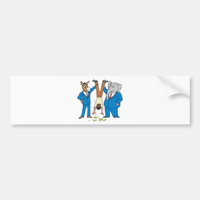 Båda Party Suck Bildekal (Framsidan)