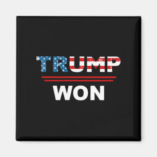 (båda sidor) Funny Trump Won Trump 4547th Slösa Ma Magnet