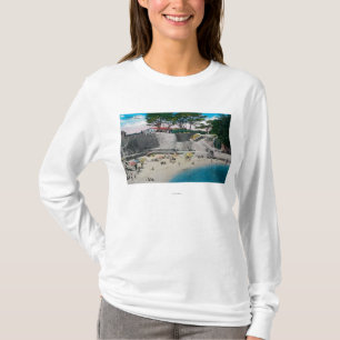 Bada stranden på den Stillahavs- dungen T Shirt