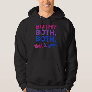 Båda två är Bra Bi Flagga Pride Month Bisexu Hoodie