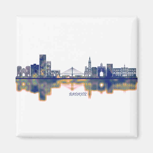 Badajoz Skyline Magnet (Framsidan)