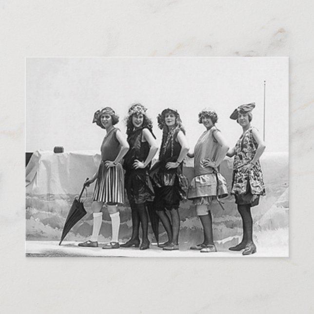 Badande Skönheter Vykort (Framsida)