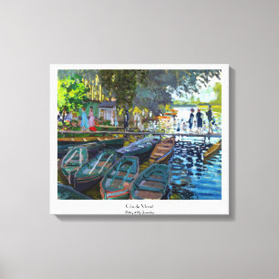 Badande vid La Grenouillere Claude Monet Canvastryck
