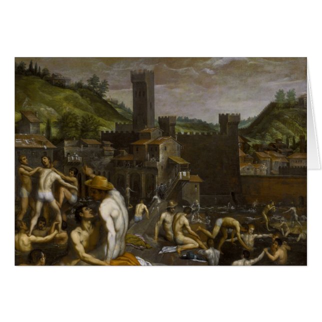 Badare på San Niccolo Hälsningskort (Framsidan Horizontal)