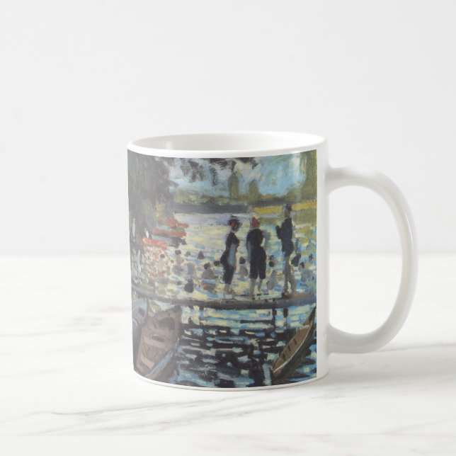 Badare vid La Grenouillère av Claude Monet Kaffemugg (Höger)