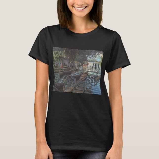 Badare vid La Grenouillère av Claude Monet T Shirt (Framsida)