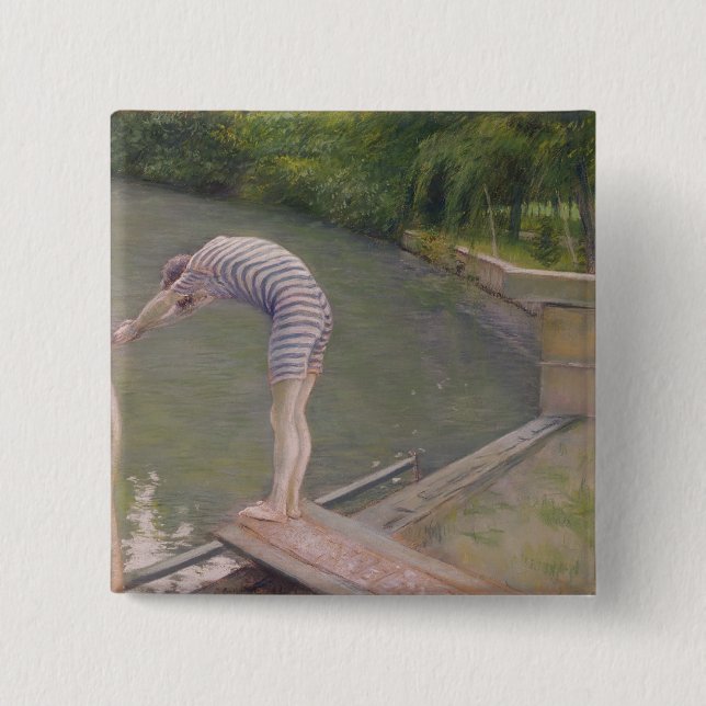 Badaren eller dykare, 1877 knapp (Framsida)